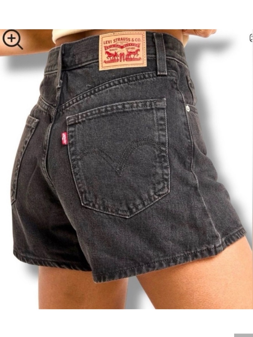 Levis High Waisted Mom Shorts